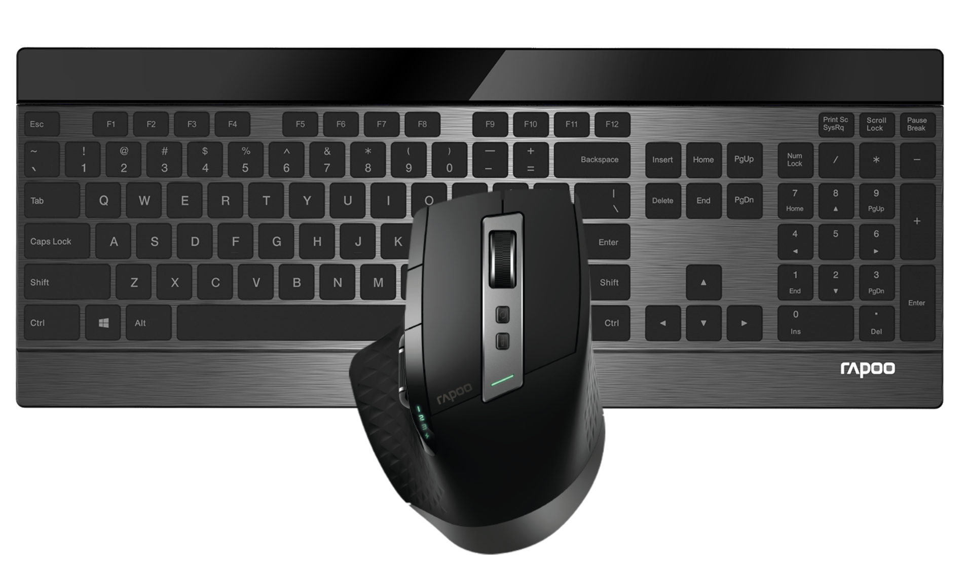 RAPOO 9900m Wireless Multi-mode DESKSET TASTIERA & Mouse QWERTZ de ++ 