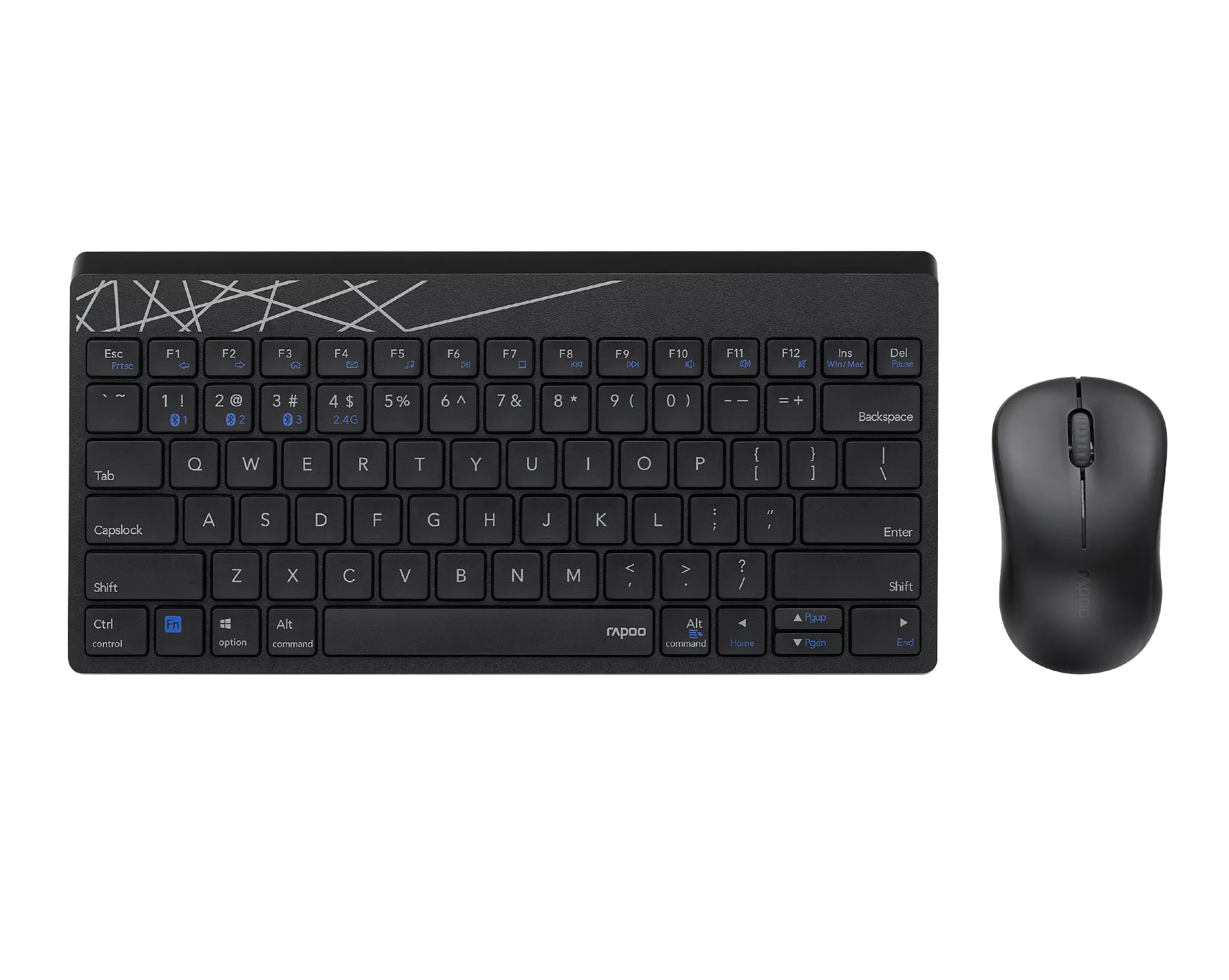Rapoo 8000M Multi-mode Wireless Keyboard & Mouse Combo