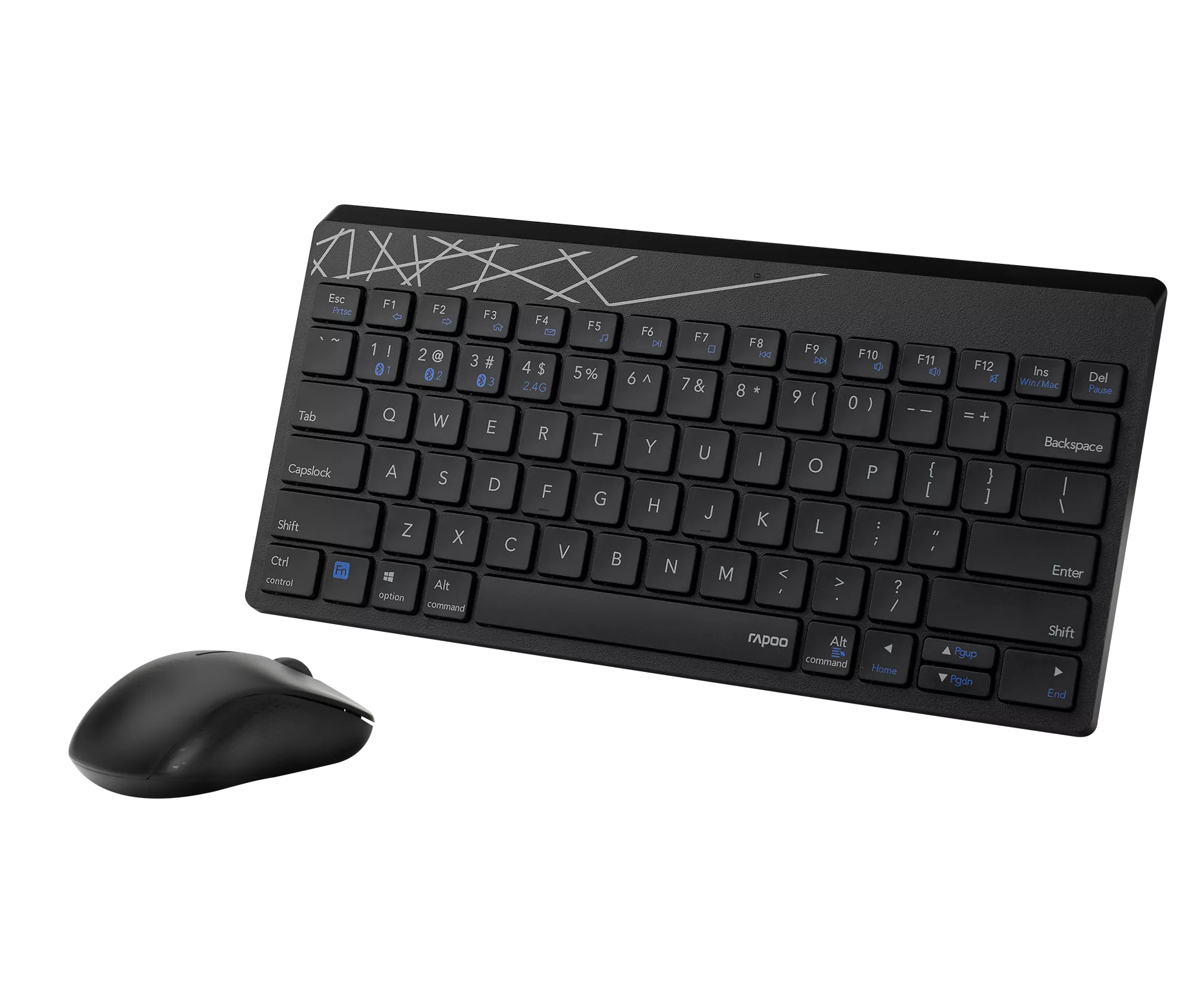 Rapoo 8000M Multi-mode Wireless Keyboard & Mouse Combo