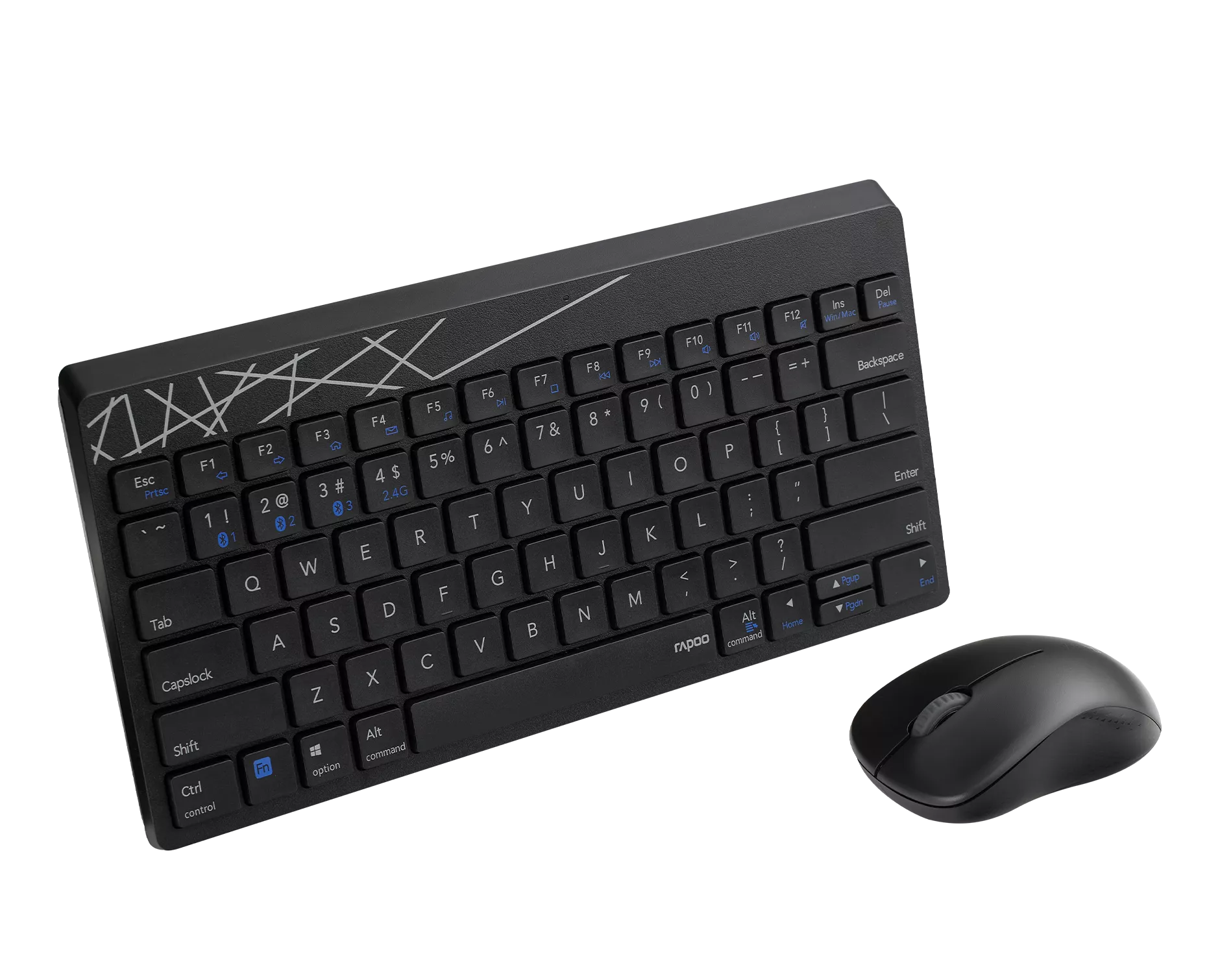Rapoo 8000M Multi-mode Wireless Keyboard & Mouse Combo