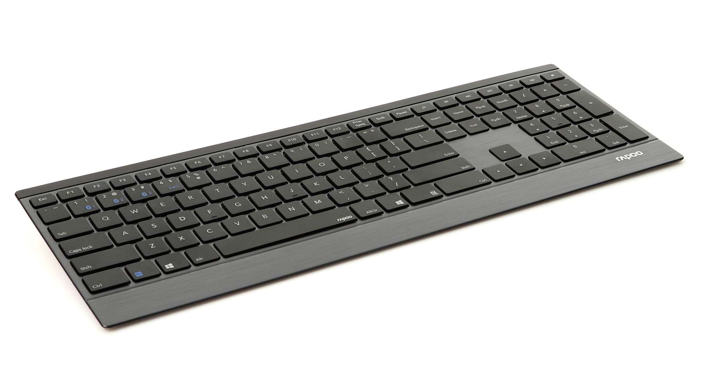 RAPOO e9500m senza fili ultrasottile multi-mode Bluetooth Tastiera QWERTZ de 