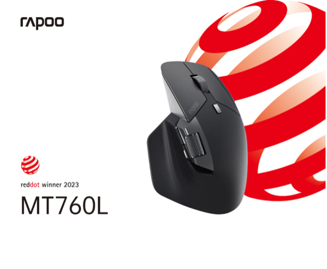 Rapoo wins two Red Dot Design Awards 2023 for VT9 and MT760L Mice